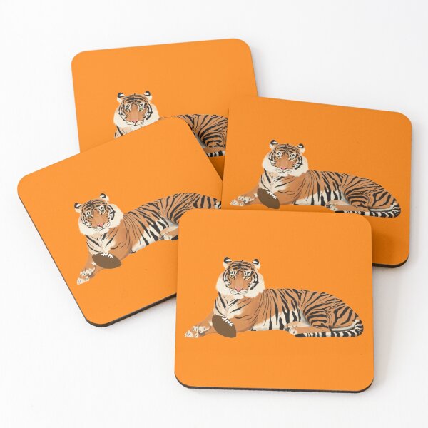 Item preview, Orange Football Tiger designed and sold by cmd-art.