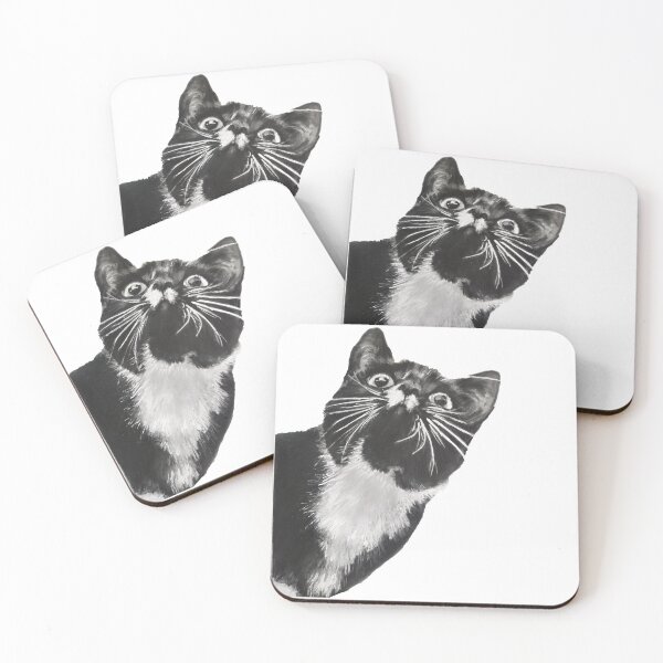 Item preview, Tuxedo Black & White Cat Art designed and sold by LornaBowdenART.