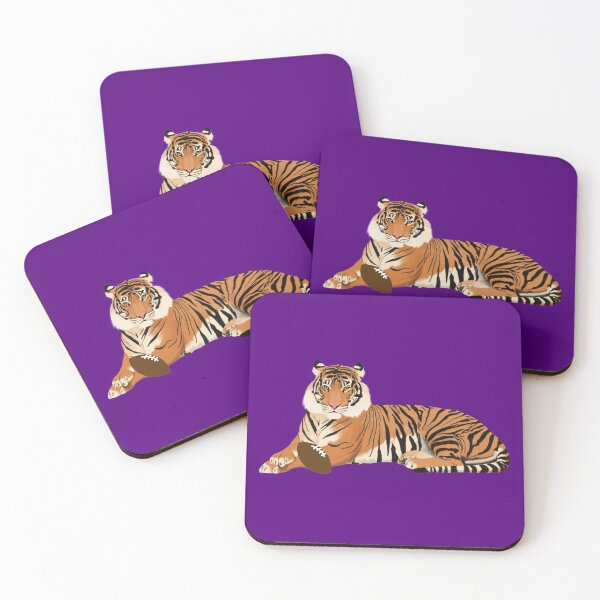 Item preview, Purple Football Tiger designed and sold by cmd-art.