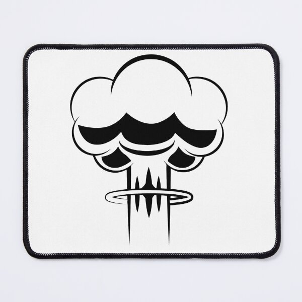 Item preview, Mushroom Cloud Vector Black designed and sold by BitRadical.