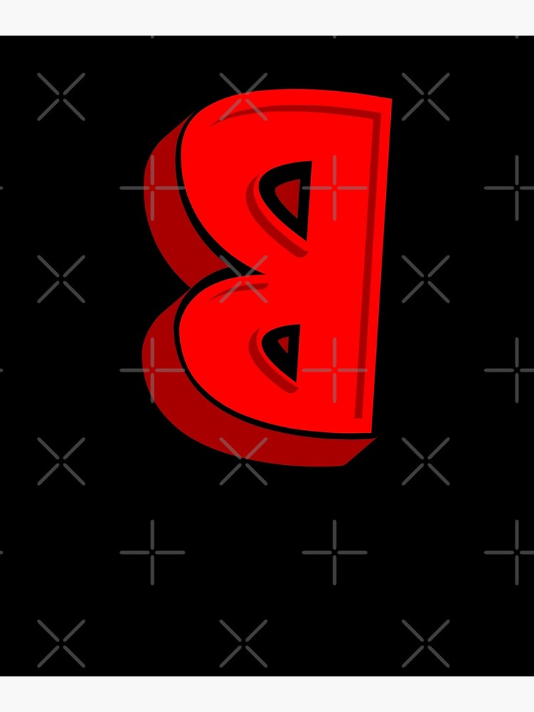 "Backwards Letter B Alphabet" Poster For Sale By ZiesMerch | Redbubble