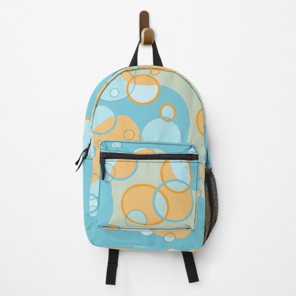 Item preview, Retro Pumpkin Turquoise Bubble Design designed and sold by ArtMeetsPizza.