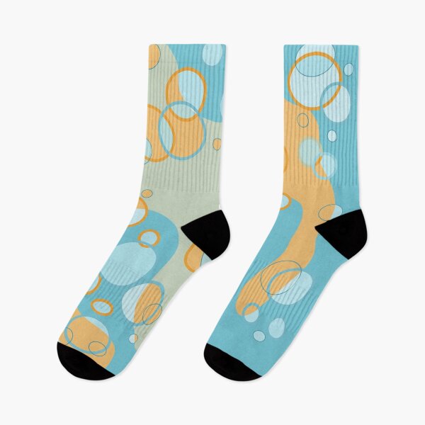 Item preview, Retro Pumpkin Turquoise Bubble Design designed and sold by ArtMeetsPizza.