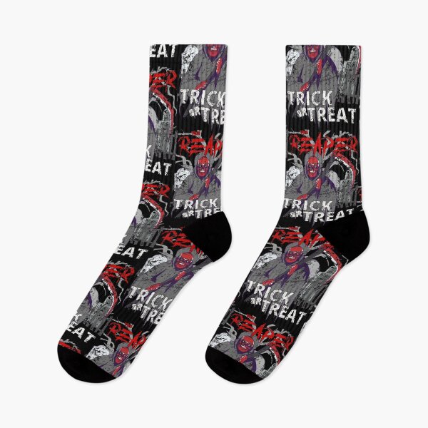 Item preview, Trick or Treat The Reaper Red Distressed designed and sold by 133DandC.
