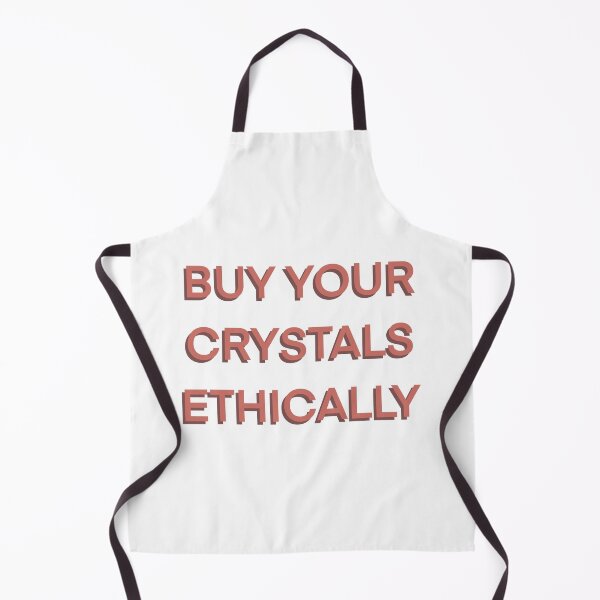 Item preview, 'Buy your crystals ethically' RED text designed and sold by EKLs-Shop.