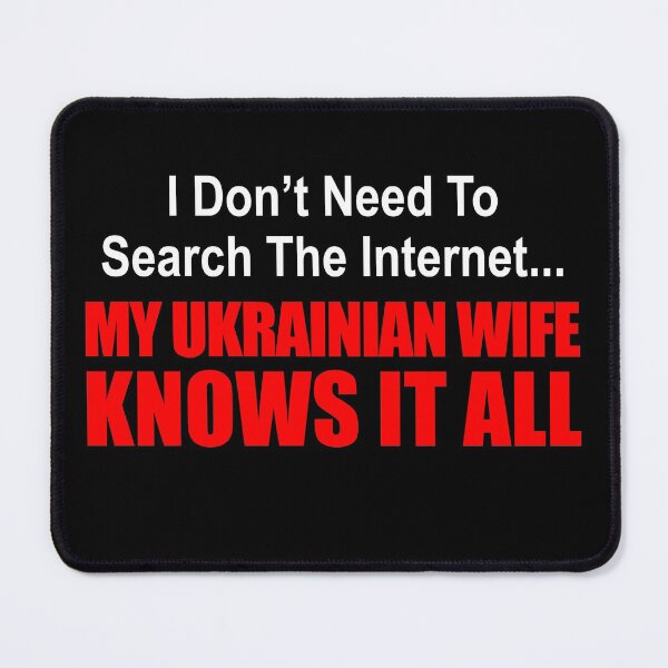Item preview, Ukrainian Wife Knows It All designed and sold by jaycartoonist.