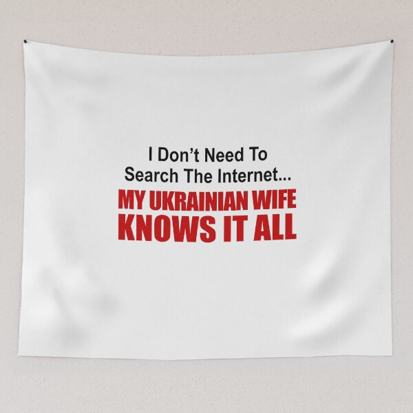 Item preview, Ukrainian Wife Knows It All designed and sold by jaycartoonist.