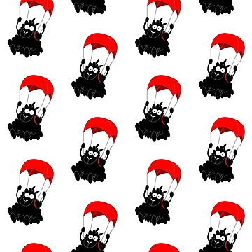 Artwork thumbnail, Black Sheeps Using Parachutes Pattern by RafaelLima7