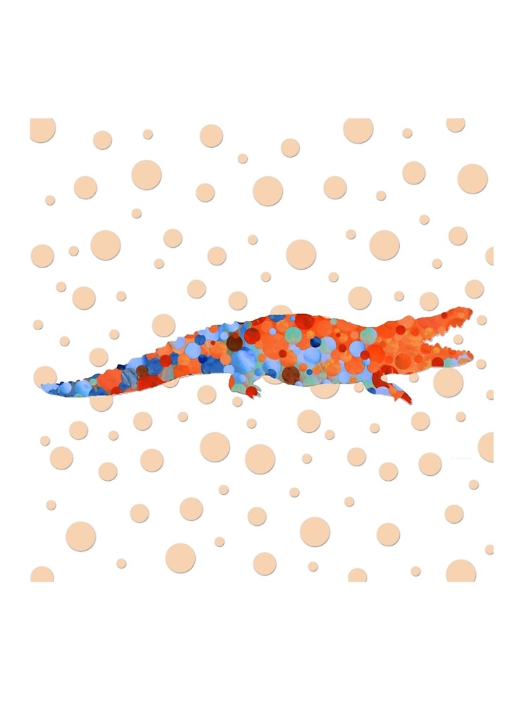 Orange And Blue Gator Alligator Art" A-Line Dress for Sale by  SharonCummings | Redbubble