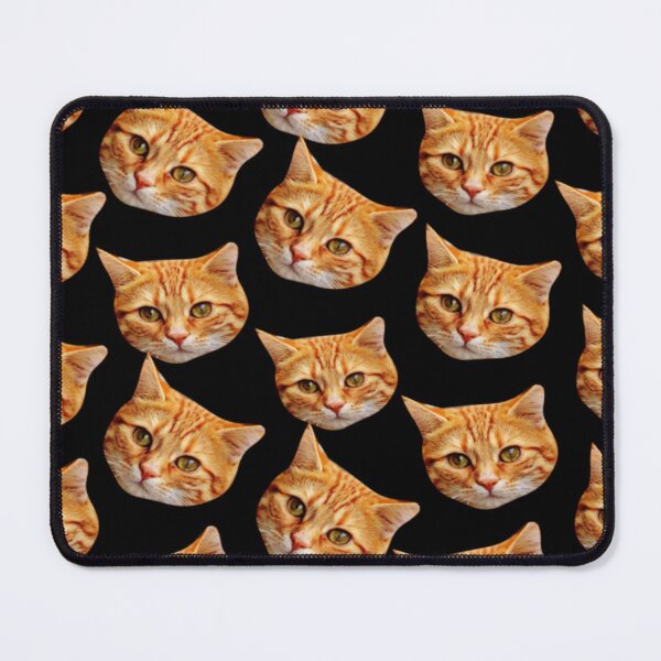 Item preview, 1980s cute black and orange cat face designed and sold by LEILA ART SPACE.