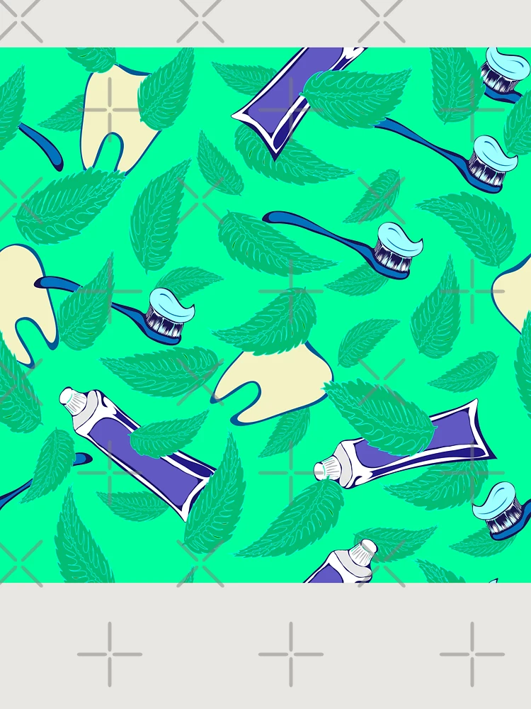 Thumbnail 6 of 6, Premium Oversized Hoodie, Refreshing Mint Toothpaste Pattern designed and sold by RafaelLima7.