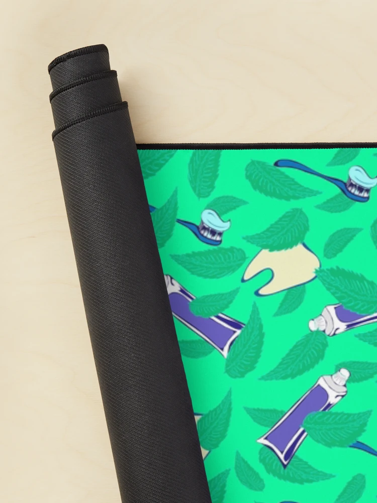 Thumbnail 2 of 5, Mouse Pad, Refreshing Mint Toothpaste Pattern designed and sold by RafaelLima7.