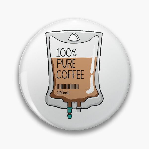Item preview, 100% Pure Coffee IV Bag for medical and nursing students, nurses, doctors, and health workers who are coffee lovers designed and sold by spacedowl.