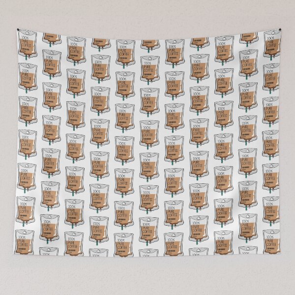 Item preview, 100% Pure Coffee IV Bag for medical and nursing students, nurses, doctors, and health workers who are coffee lovers designed and sold by spacedowl.