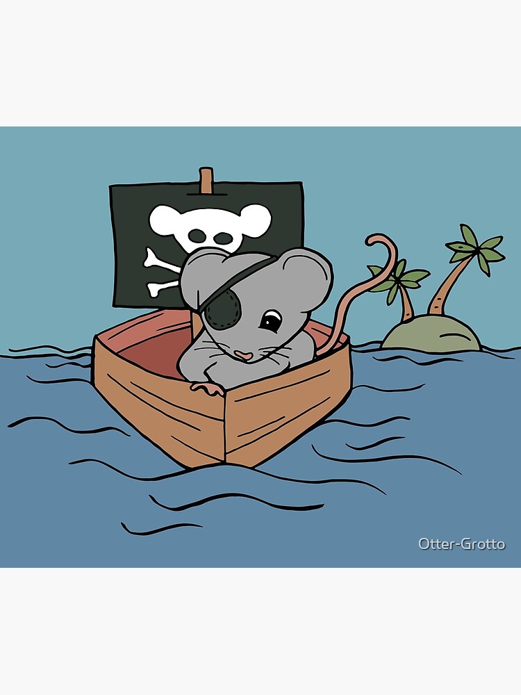 Mouse in a Pirate Costume by Otter-Grotto