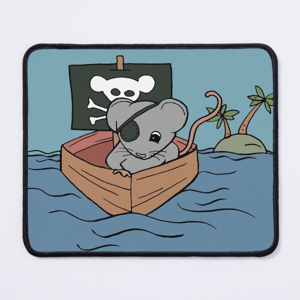 Artikelvorschau, Maus im Piratenkostüm entworfen und verkauft von Otter-Grotto.