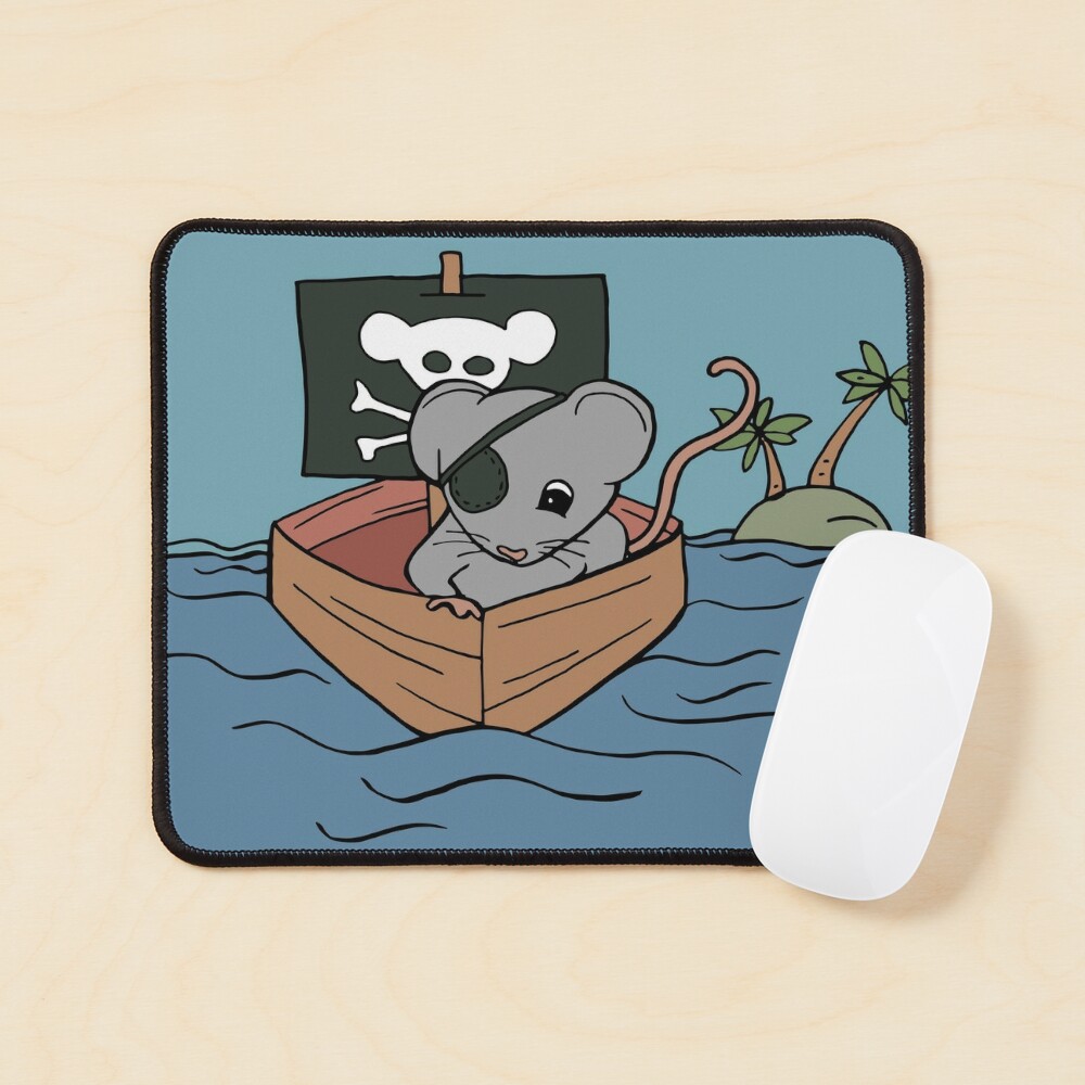 Mouse in a Pirate Costume Mouse Pad