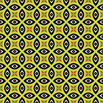 Artwork thumbnail, Abstract Contrasting Shapes Pattern by RafaelLima7