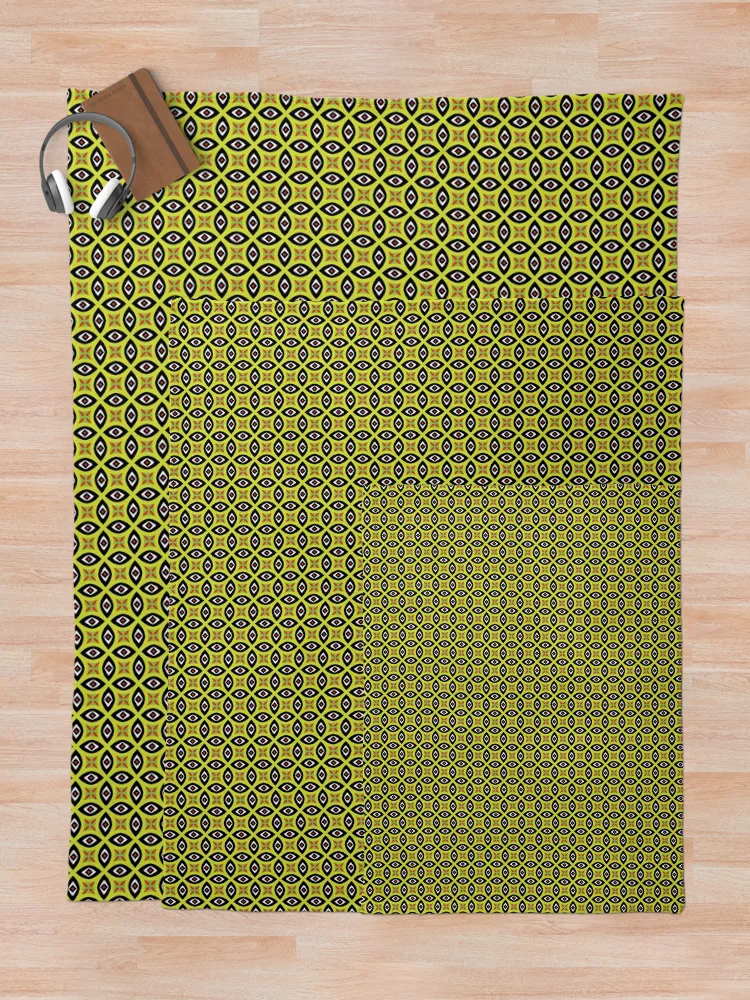 Thumbnail 5 of 6, Throw Blanket, Abstract Contrasting Shapes Pattern designed and sold by RafaelLima7.
