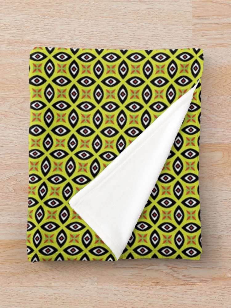 Thumbnail 3 of 6, Throw Blanket, Abstract Contrasting Shapes Pattern designed and sold by RafaelLima7.