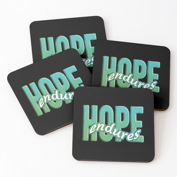 Item preview, Inspirational Motivator Typography Design: "Hope endures" designed and sold by daracan.