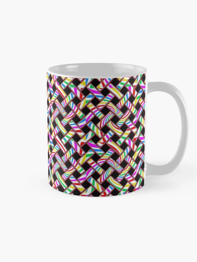 Thumbnail 3 of 6, Coffee Mug, Colorful Candy Bars Pattern designed and sold by RafaelLima7.