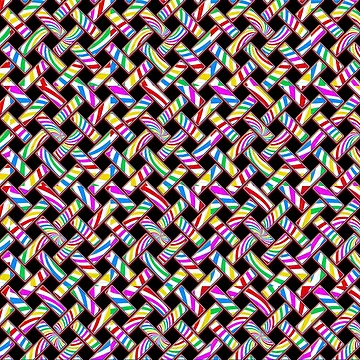 Artwork thumbnail, Colorful Candy Bars Pattern by RafaelLima7