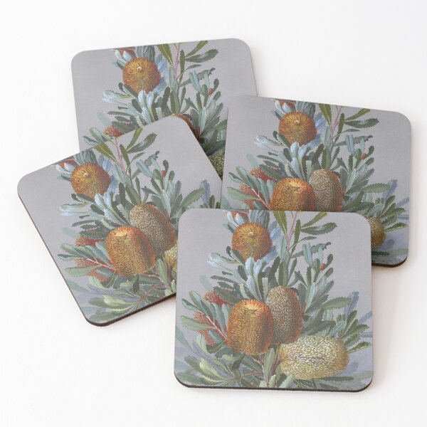Item preview, Banksia Australian Wildflower Watercolor designed and sold by karwilberevivalcollection.