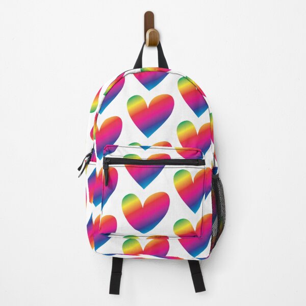 Item preview, Rainbow heart white designed and sold by Kimber Nova.