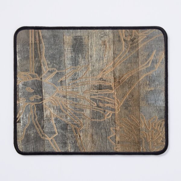 Item preview, whimsical daisy flower engraved wood barnwood designed and sold by LEILA ART SPACE.