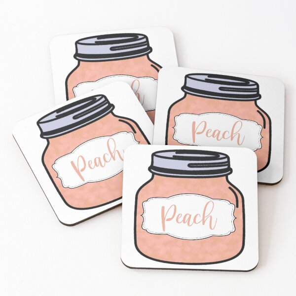 Item preview, Peach Jam Jar designed and sold by Happyhobbithole.