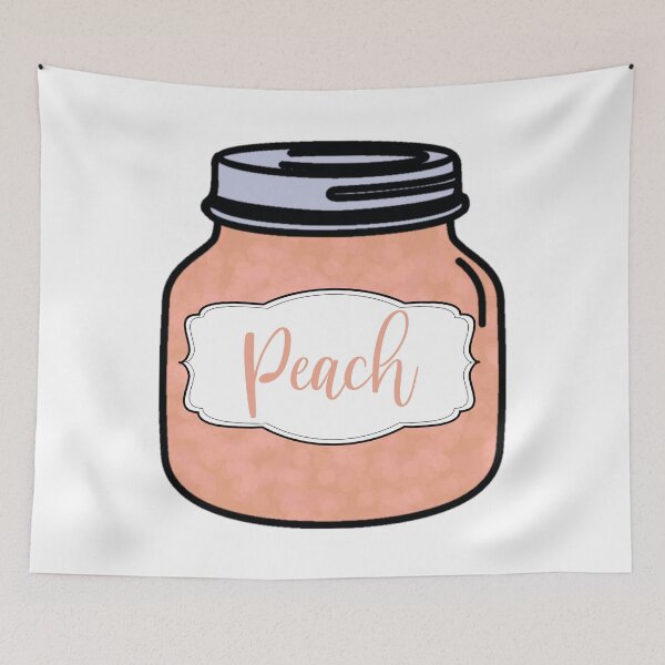 Item preview, Peach Jam Jar designed and sold by Happyhobbithole.