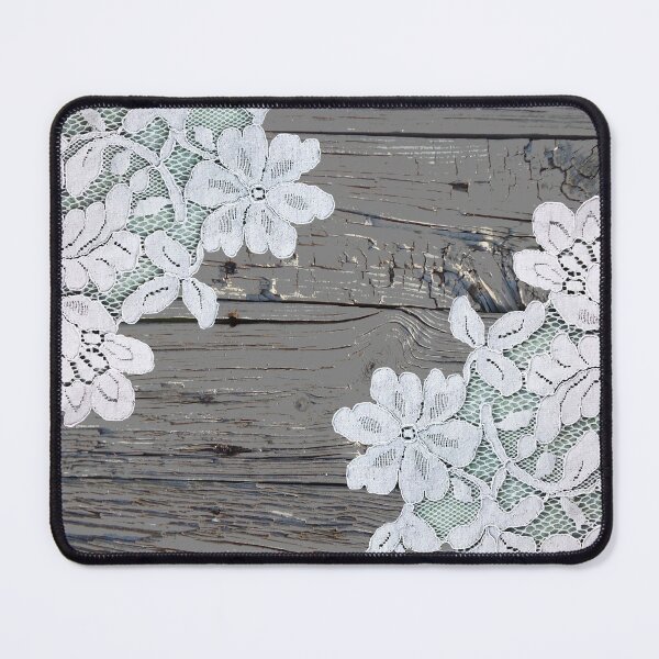 Item preview, Primitive bohemian chic rustic grey barn wood lace designed and sold by LEILA ART SPACE.