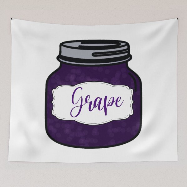 Item preview, Grape Jelly Jam Jar designed and sold by Happyhobbithole.