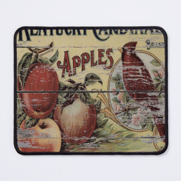 Item preview, dark academia orchard retro advertisement red cardinal french country apple designed and sold by LEILA ART SPACE.