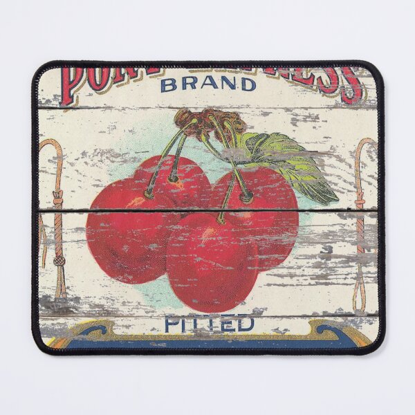 Item preview, dark academia Retro advertisement orchard fruit french country red cherry designed and sold by LEILA ART SPACE.