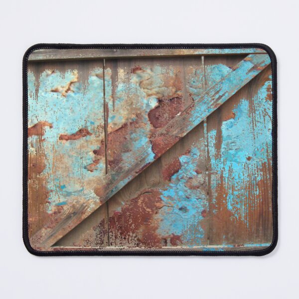 Item preview, Primitive Western Country Barn Door Rustic Turquoise Barnwood  designed and sold by LEILA ART SPACE.