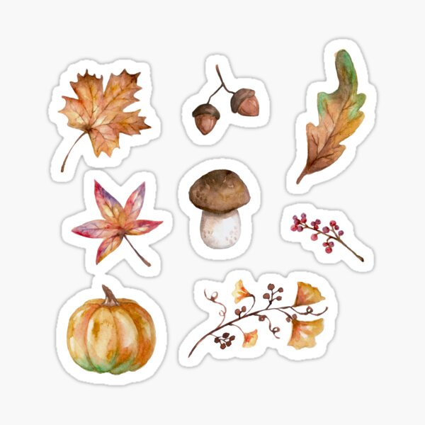 Artikel-Vorschau von Aufkleberpaket Herbst/Herbst, designt und verkauft von Sershni.