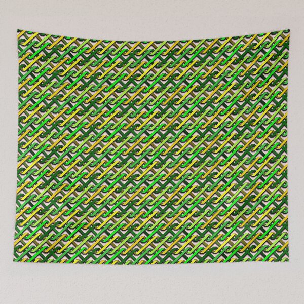 Item preview, Green and Yellow Tangles designed and sold by MathenaArt.