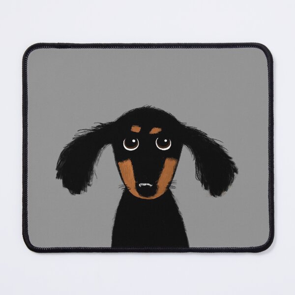 Item preview, Longhaired Dachshund Black and Tan Puppy Dog designed and sold by Jenn Inashvili.
