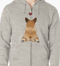 Corgi butt <3 Zipped Hoodie
