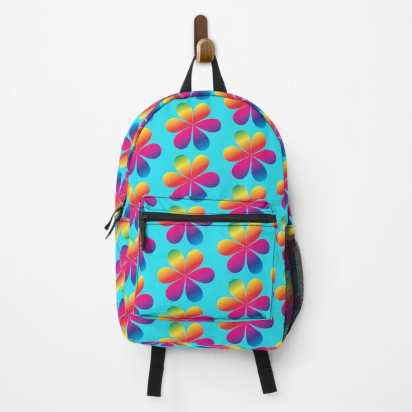Item preview, Rainbow Flower with light blue background designed and sold by Kimber Nova.