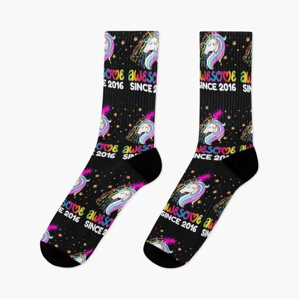 Item preview, 7th Birthday Awesome Since 2016 Rainbows and Unicorn designed and sold by Click-Like.