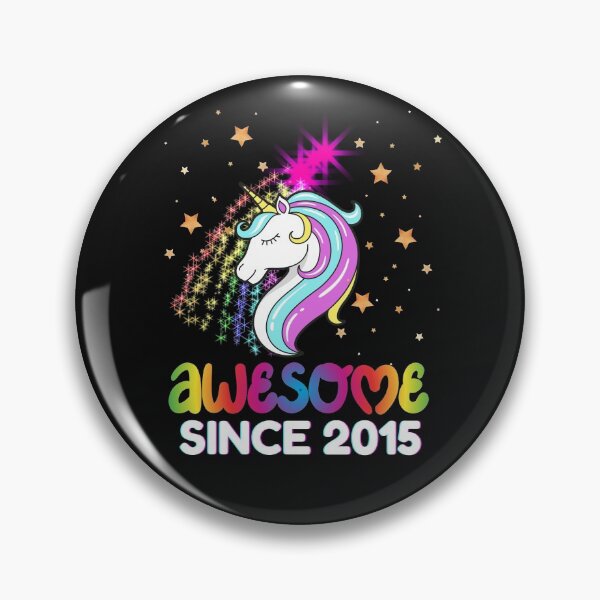 Item preview, 8th Birthday Awesome Since 2015 Rainbows and Unicorn designed and sold by Click-Like.