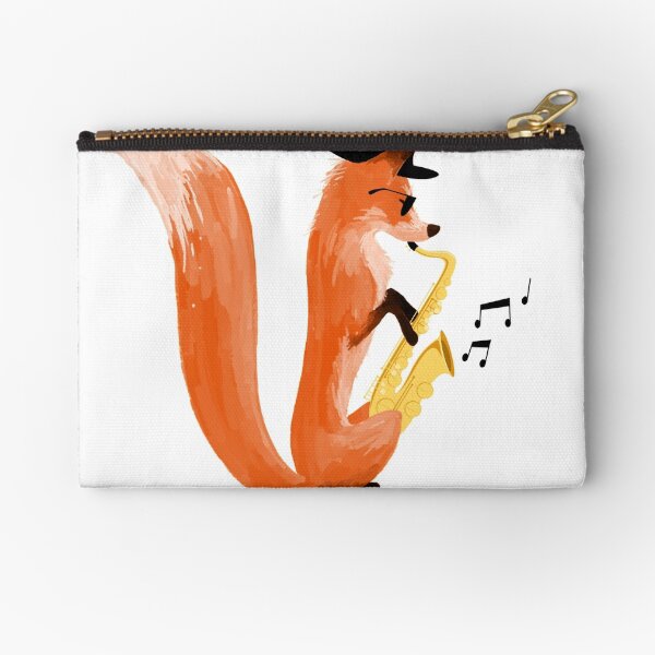 Jazzy Fox Zipper Pouch