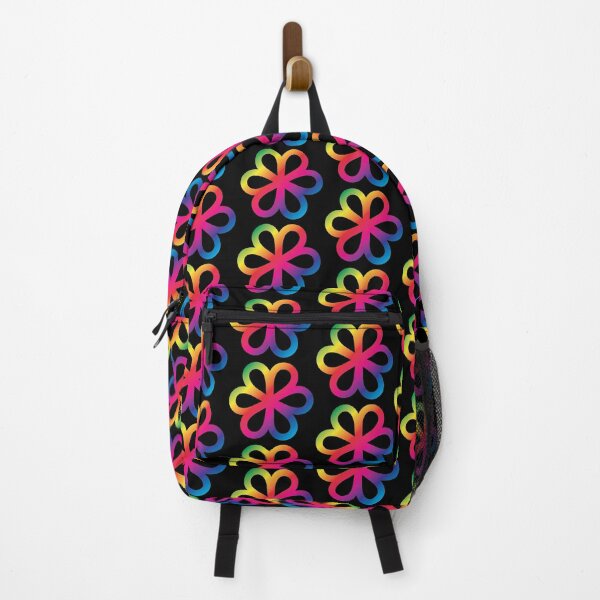 Item preview, Rainbow Flower with black background designed and sold by Kimber Nova.