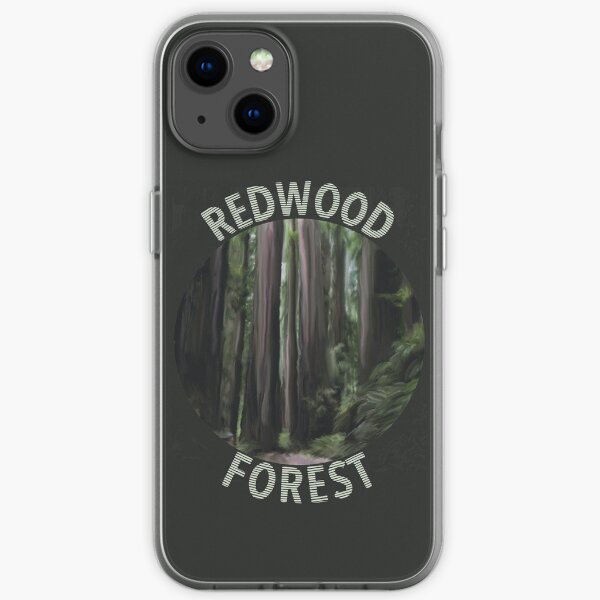 Redwood Forest Painting iPhone Soft Case