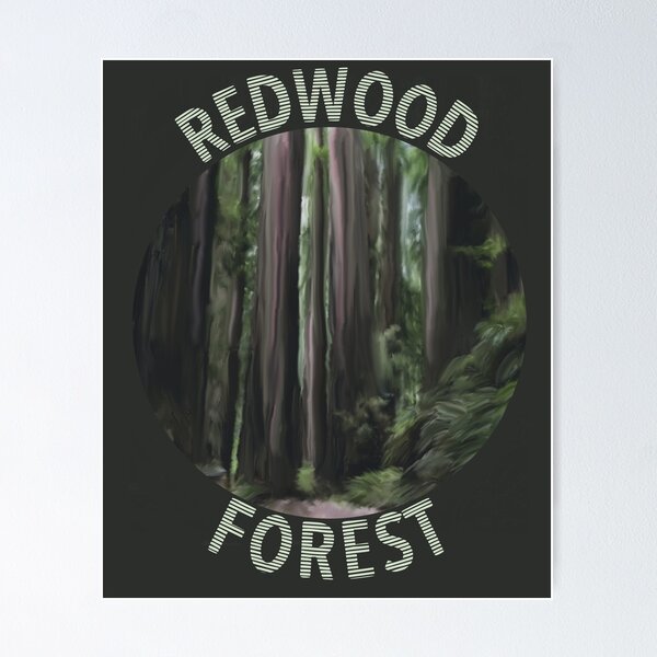 Item preview, Redwood Forest Painting designed and sold by Unhinged Heather.