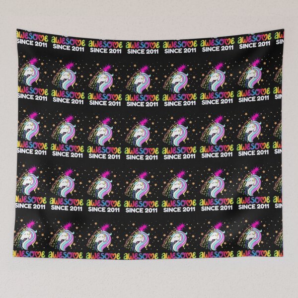 Item preview, 12th Birthday Awesome Since 2011 Rainbows and Unicorn designed and sold by Click-Like.