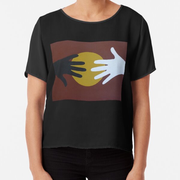 Whitefella-Blackfella Chiffon Top